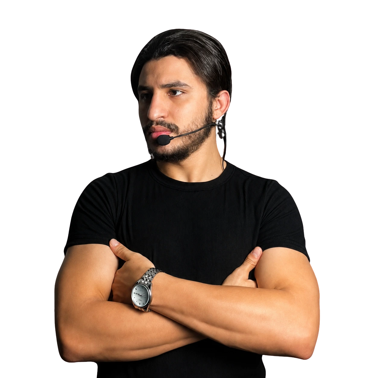 Victor Andrade com microfone